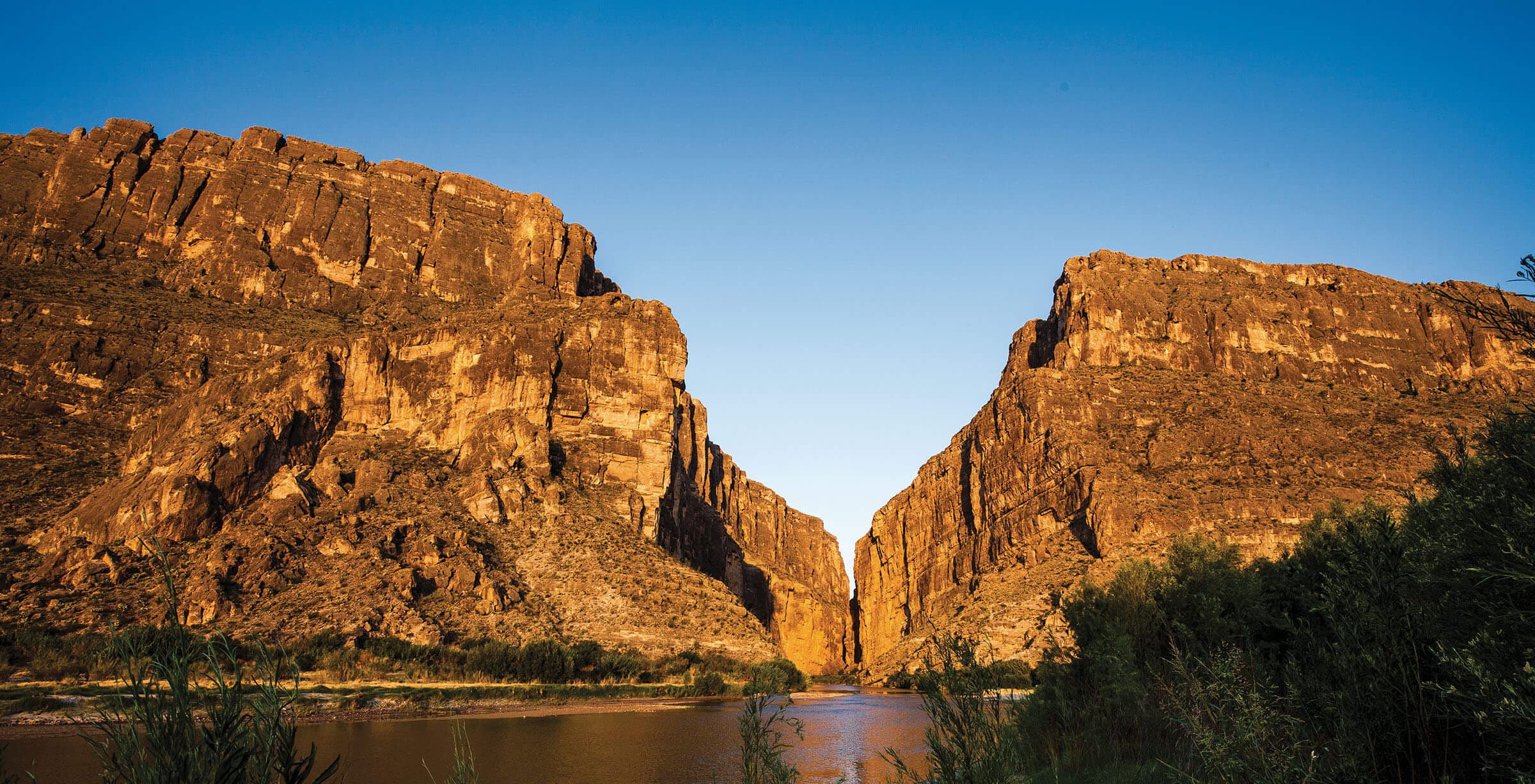 Rio Grande river winding through Big Bend National Park